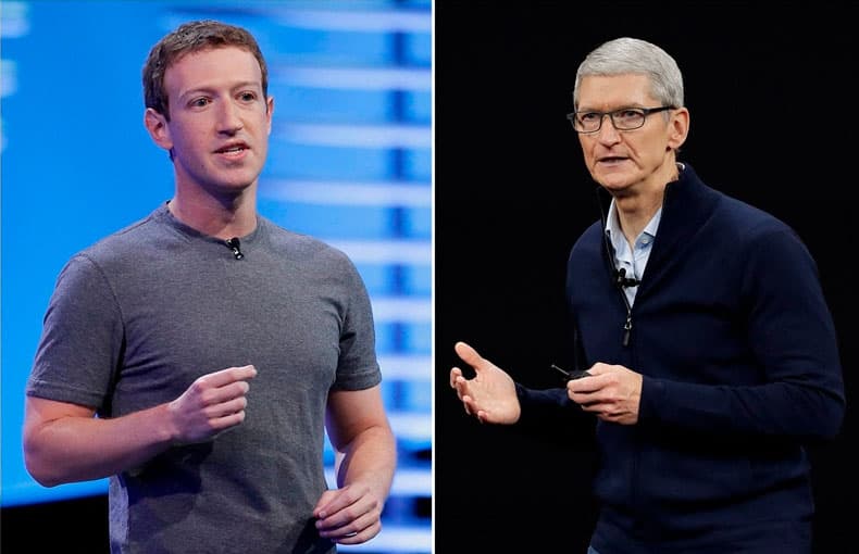 Tsukerberg Apple rahbari bilan urishib qoldi. Facebook xodimlariga ayfonlardan foydalanish taqiqlandi