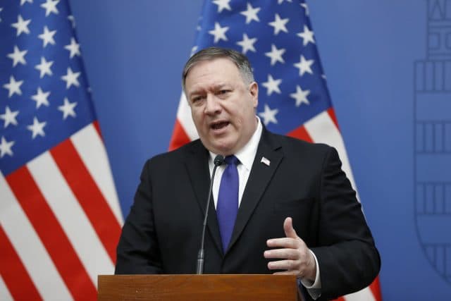 Pompeo Eronga qarshilik qilmasdan turib Yaqin Sharqda tinchlikka erishib bo‘lmasligini aytdi