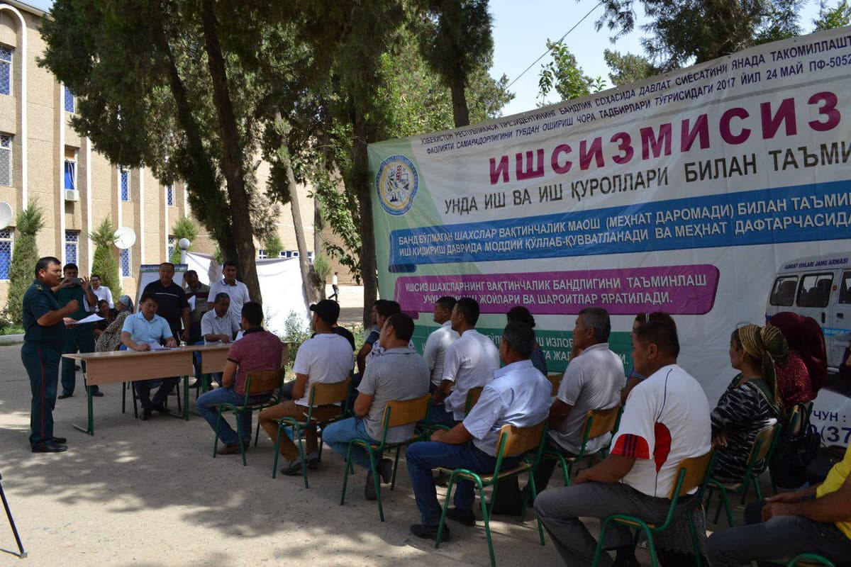 Qumqo‘rg‘on tumani IIBda “Mehnat yarmarkasi” tashkil qilindi