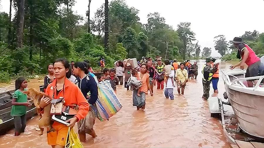 Laos fojiasi. To‘g‘on o‘pirilishi oqibatida 40 kishi halok bo‘ldi