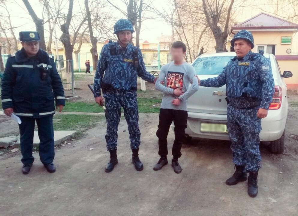 В Ташкенте по горячим следам задержали угонщика авто