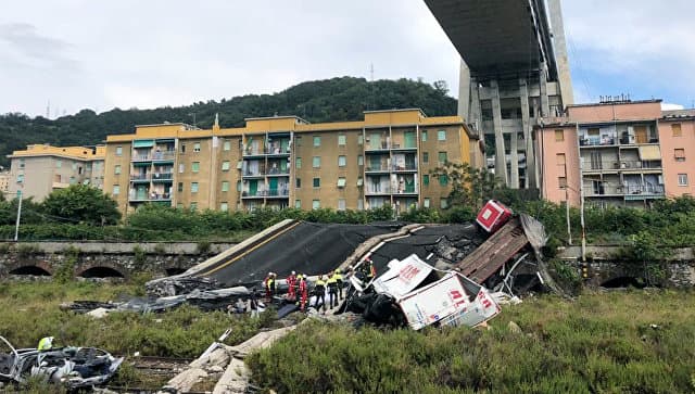Genuyada ko‘prik qulashi oqibatida halok bo‘lganlar soni 35 kishiga yetdi