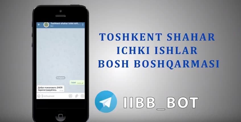 Toshkent shahar IIBBning Telegram-boti ishga tushdi
