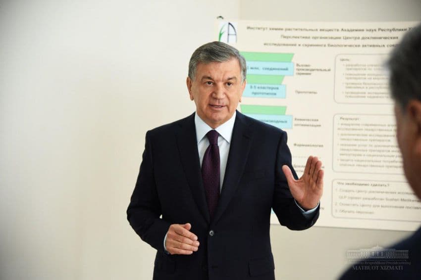 Mirziyoyev O‘simlik moddalari kimyosi institutini rivojlantirish bo‘yicha topshiriqlar berdi