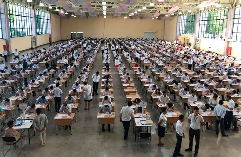 5 avgust kuni 292 nafar abituriyent testdan chetlashtirilgan, 1443 nafar abituriyent kelmagan