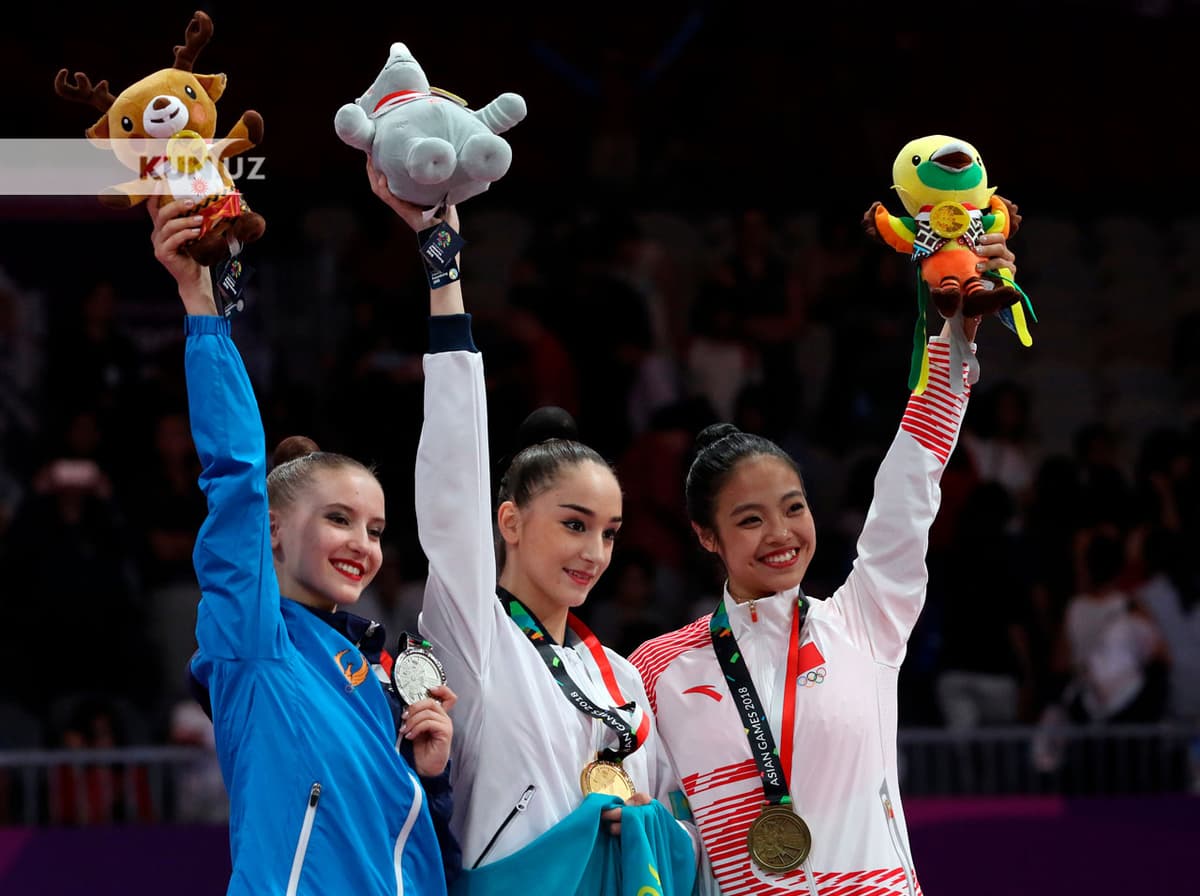 Osiyo o‘yinlari. Badiiy gimnastikada yana kumush medal. Qozog‘iston yanada ilgarilab ketdi