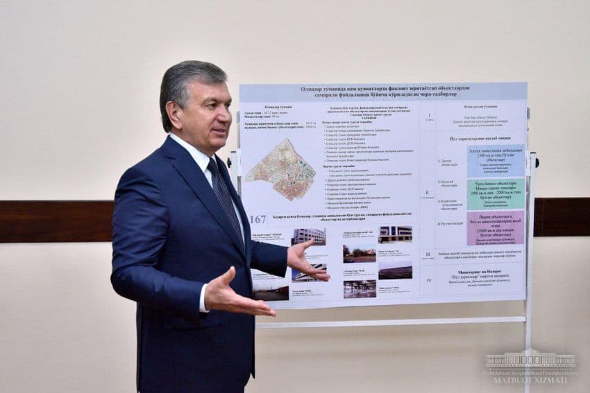 Shavkat Mirziyoyev «Olmazor city» loyihasini ma'qulladi