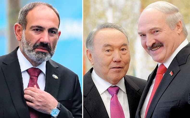 Armaniston bosh vaziri Lukashenko va Nazarboyevdan norozi 