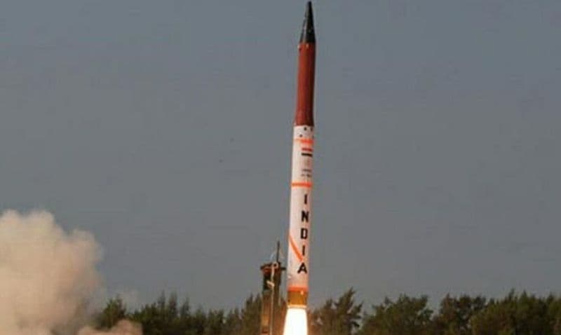 Ҳиндистон Agni-V баллистик ракетасини муваффақиятли синовдан ўтказди