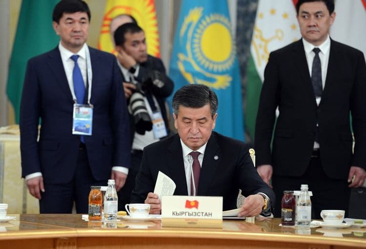 Sooronbay Jeenbekov Markaziy Osiyo yetakchilarini terrorchilikka qarshi birgalikda kurashishga chaqirdi