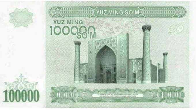 Markaziy bank 100 ming so‘mlik kupyuralar chiqishi haqidagi xabarlarni yana bir bor rad etdi