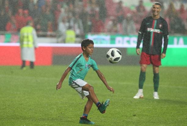 Ronalduning o‘g‘li mashg‘ulotda bir necha chiroyli gollarni urdi