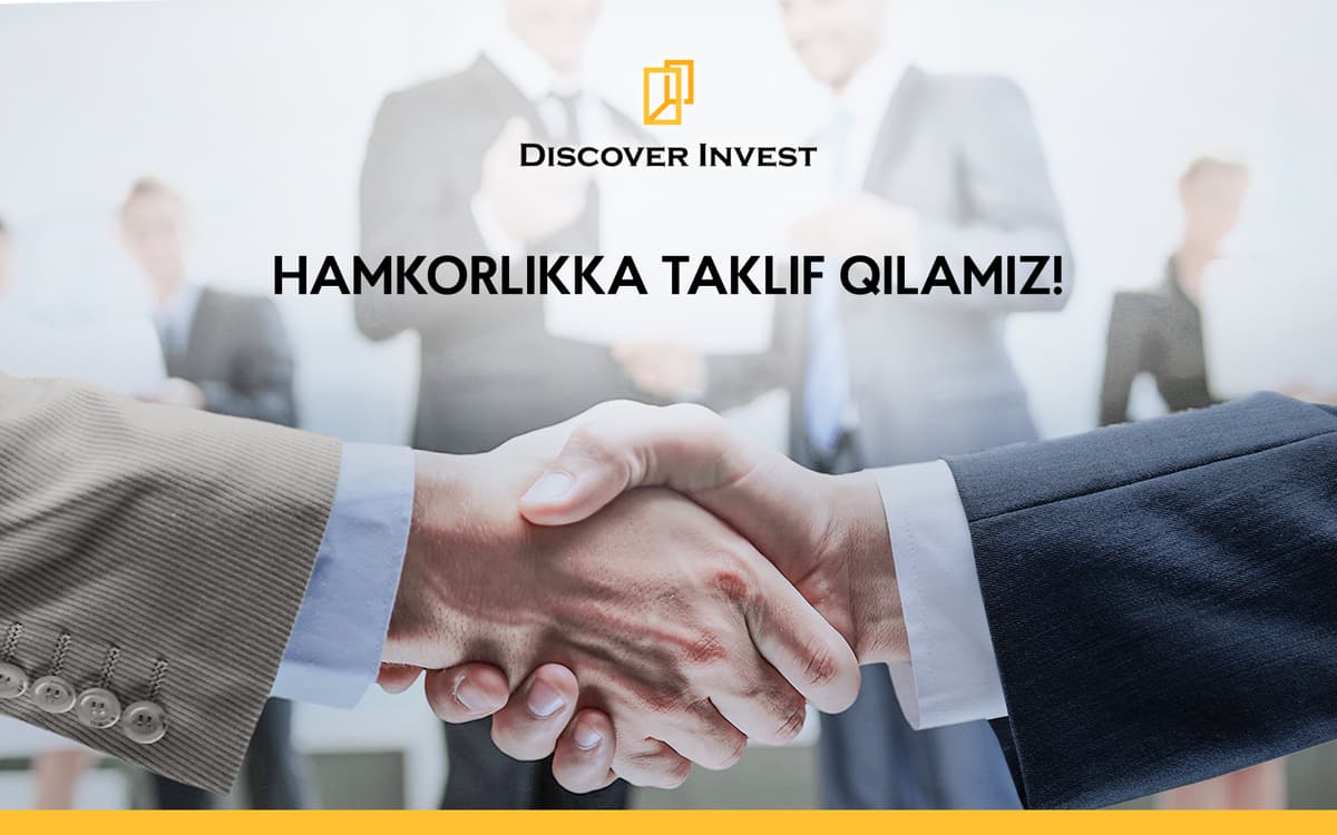Discover Invest qurilish materiallarini ishlab chiqaruvchilarga hamkorlik taklif etadi 