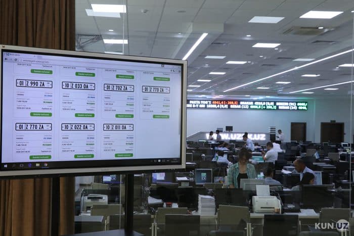 O‘tgan hafta onlayn auksion orqali 6,5 mlrd so‘mlik avtoraqamlar sotildi