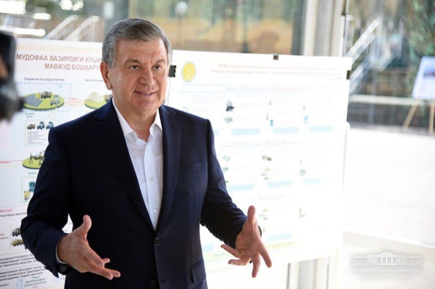 Shavkat Mirziyoyev Toshkentdagi harbiy qismga bordi
