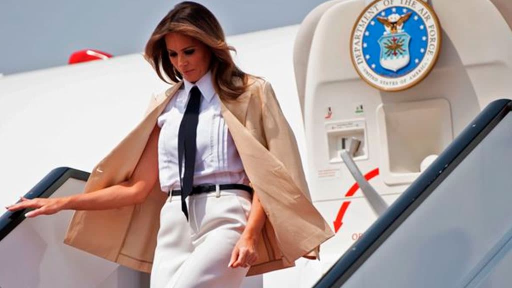 Мелания Трампнинг самолёти билан фавқулодда вазият юз берди