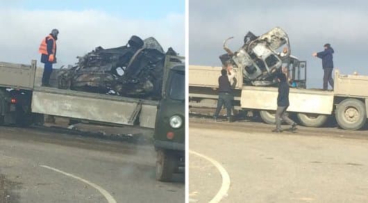 Qozog‘istonda dahshatli avariya. Avtomobil yonib ketishi oqibatida 6 nafar o‘zbekistonlik halok bo‘ldi