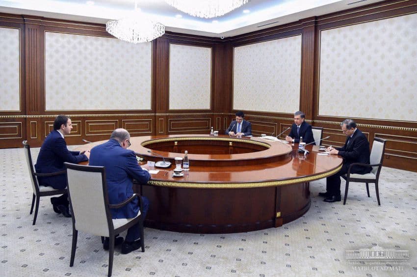 Shavkat Mirziyoyev Maksim Oreshkinni qabul qildi 