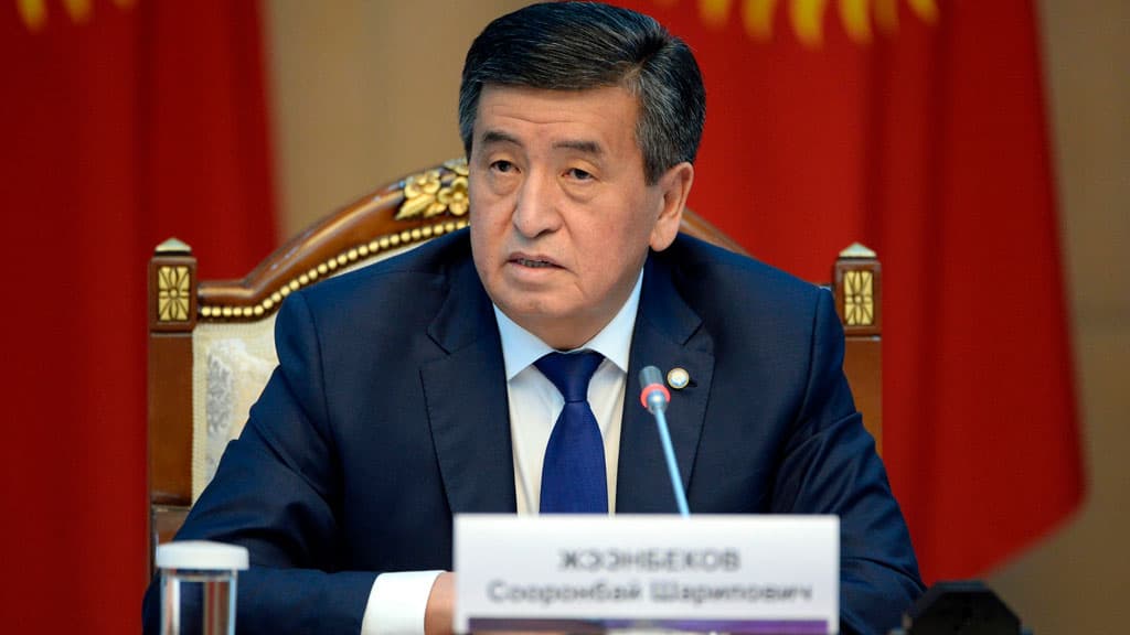 Sooronbay Jeenbekov Qirg‘izistonning siyosiy elitasi nimaga amal qilishi kerakligini aytdi 