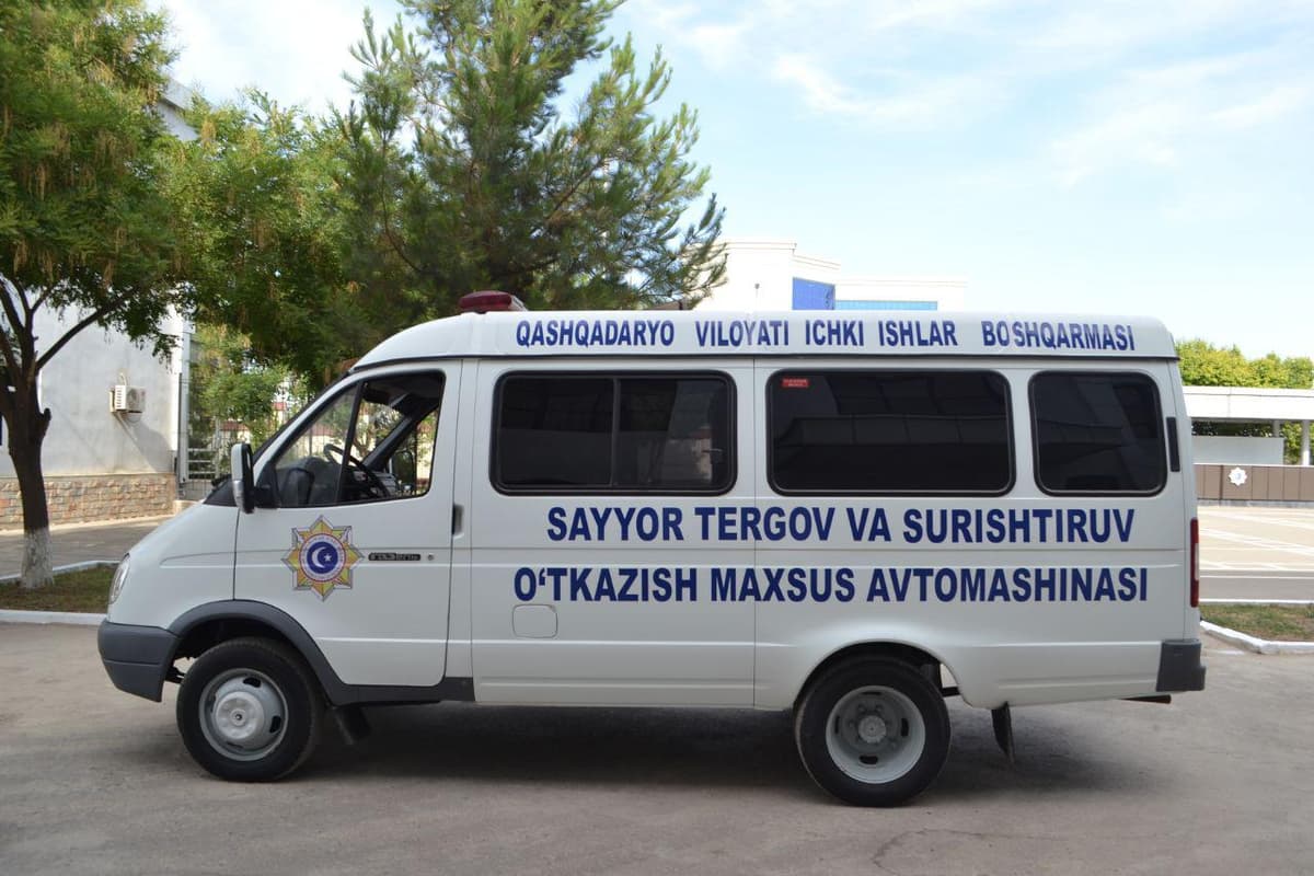 O‘zbekistonda ilk bor Qashqadaryoda sayyor tergov o‘tkazish avtomashinasi tashkil etildi