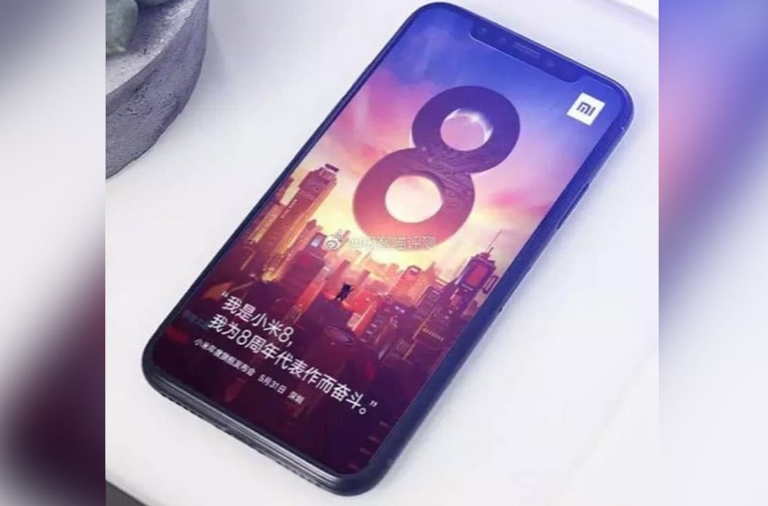 Xiaomi Mi 8 rasmiy posteri: yuz skaneri, ikki asosiy kamera va shisha korpus