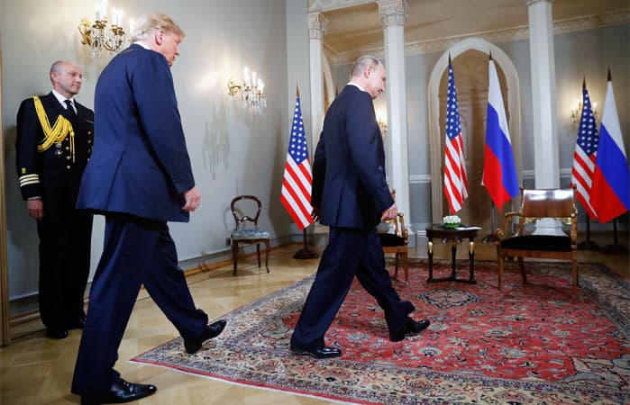 Putin va Trampning yakkama-yakka suhbati rejadagidan uzoqroq davom etdi