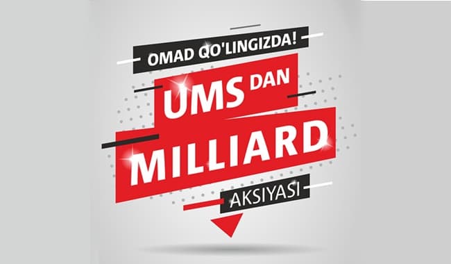 UMS 1 milliard so‘mlik o‘yin o‘tkazmoqda