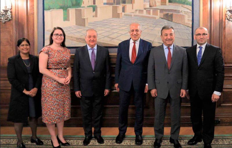 Abdulaziz Komilov Vashingtonda Zalmay Xalilzod bilan uchrashdi