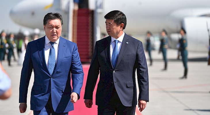 Qozog‘iston bosh vaziri Asqar Mamin Qirg‘izistonga keldi