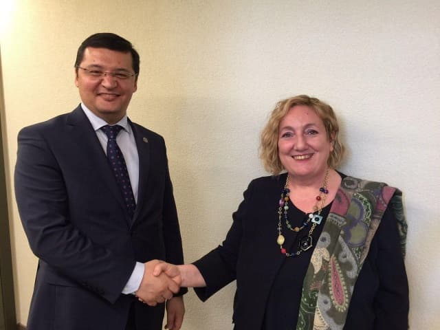 Deputy Justice Minister Mahmud Istamov meets with WIPO Director General Francis Gurry in Geneva