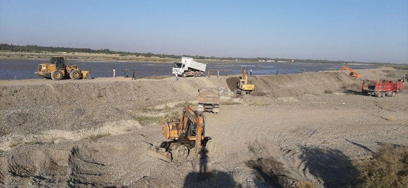 Samarqandda anomal issiqlik sababli daryolarning qirg‘oqlari mustahkamlanmoqda