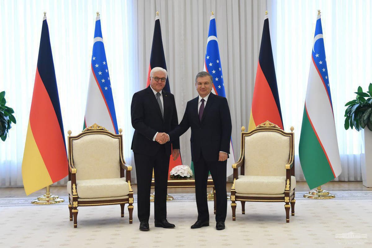 Shavkat Mirziyoyev va Frank-Valter Shtaynmayyerning muzokaralari bo‘lib o‘tdi