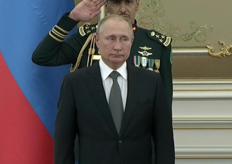 Putinning Saudiya Arabistoniga tashrifi vaqtida Rossiya madhiyasining «arabcha remiksi» ijro etildi