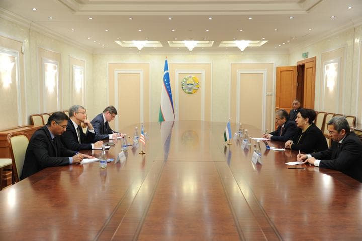 Tanzila Norboyeva AQSh elchisi bilan uchrashdi