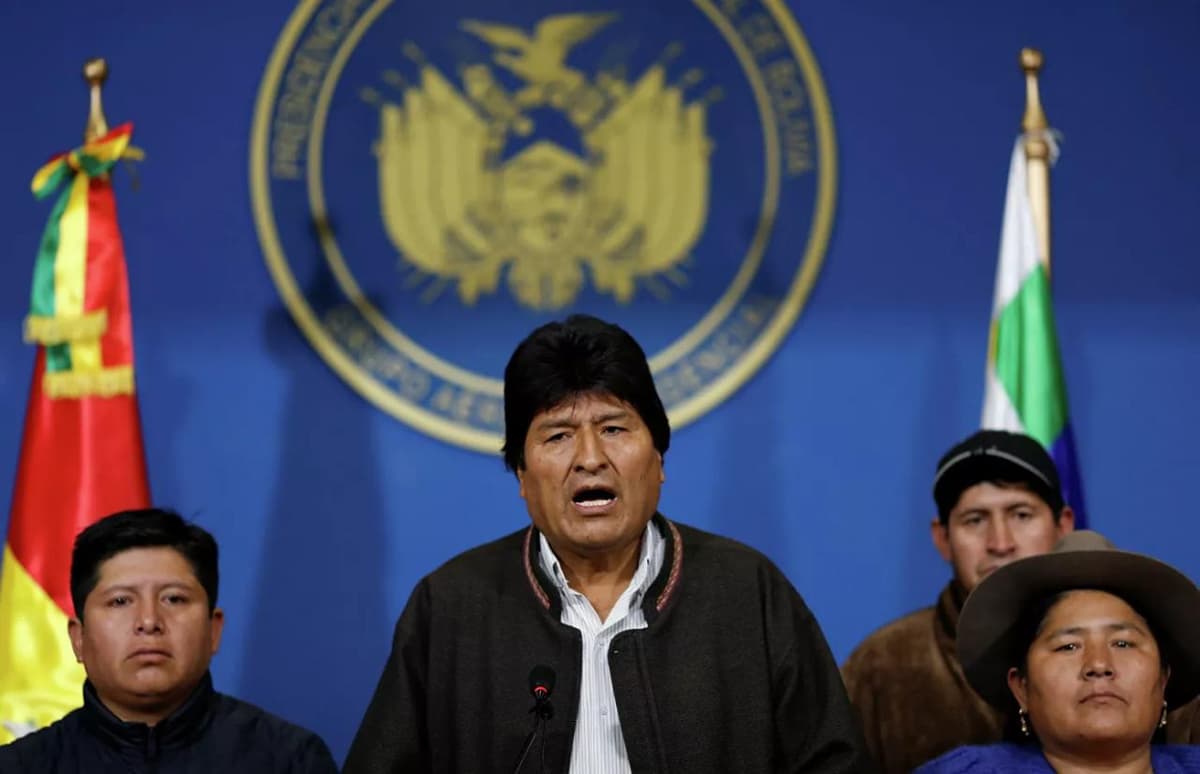 Boliviya prezidenti mamlakatdagi noroziliklar ortidan iste'foga chiqdi 