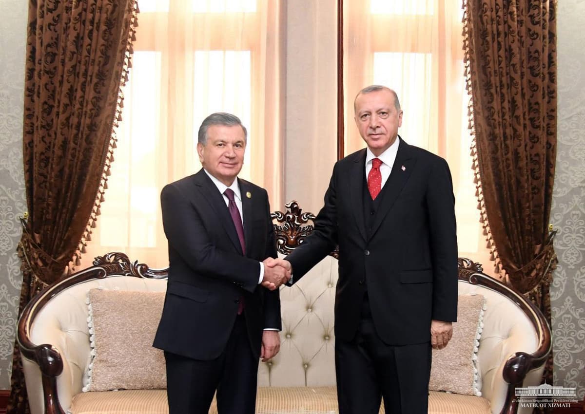 Prezident Dushanbeda Erdo‘g‘an bilan muzokara o‘tkazdi