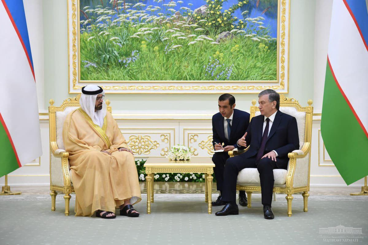Shavkat Mirziyoyev Birlashgan Arab Amirliklari delegatsiyasini qabul qildi