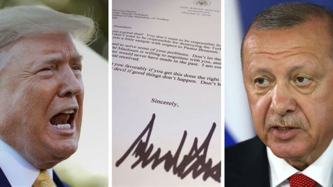 «Аҳмоқлик қилманг!» — Трампнинг Эрдўғанга ёзган огоҳлантириш хати ошкор бўлди