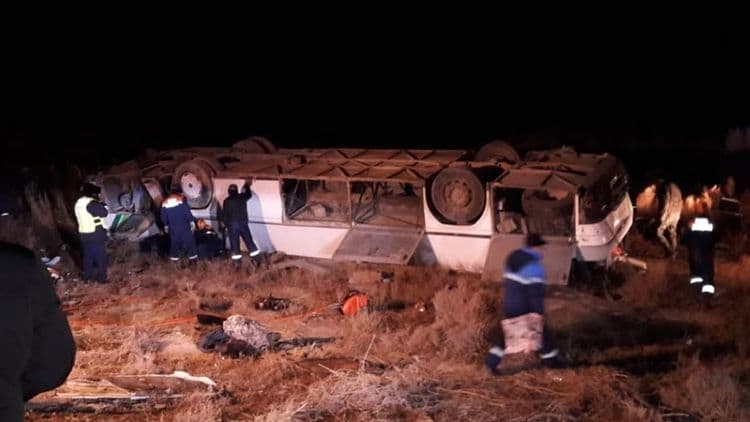 TIV: Qozog‘istonda avtobus ishtirokida ro‘y bergan YTHda O‘zbekiston fuqarolari jabrlanmadi