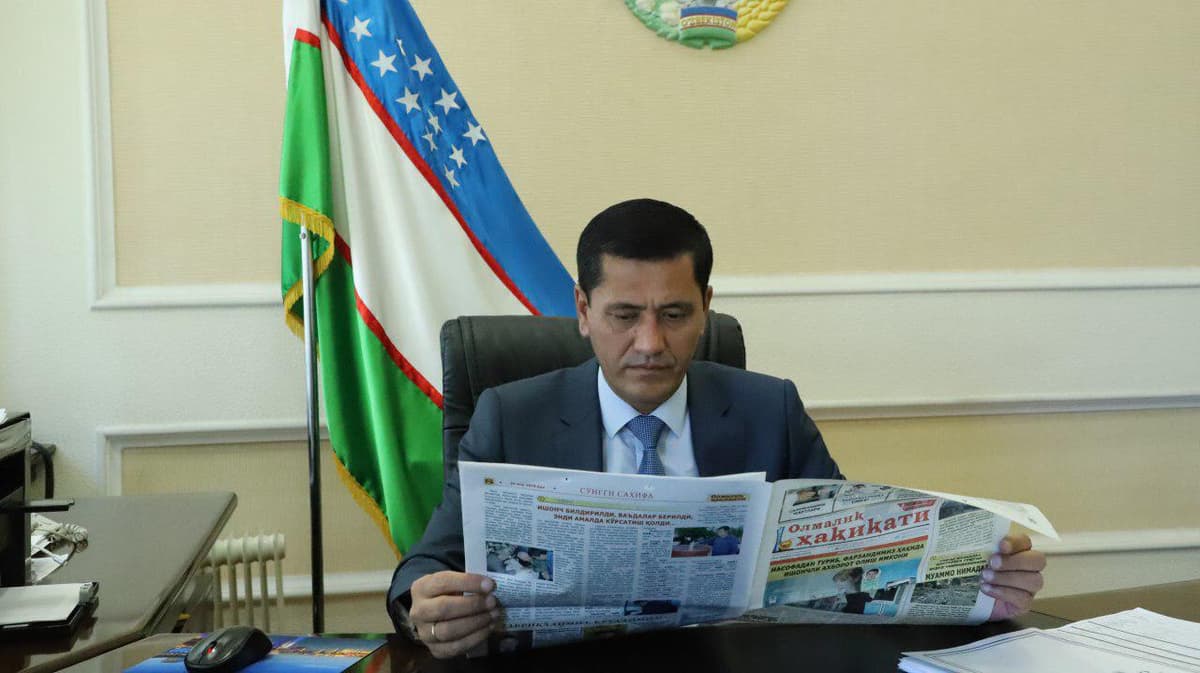Shahar hokimi Iqtisodiyot va sanoat vaziriga o‘rinbosar bo‘ldi