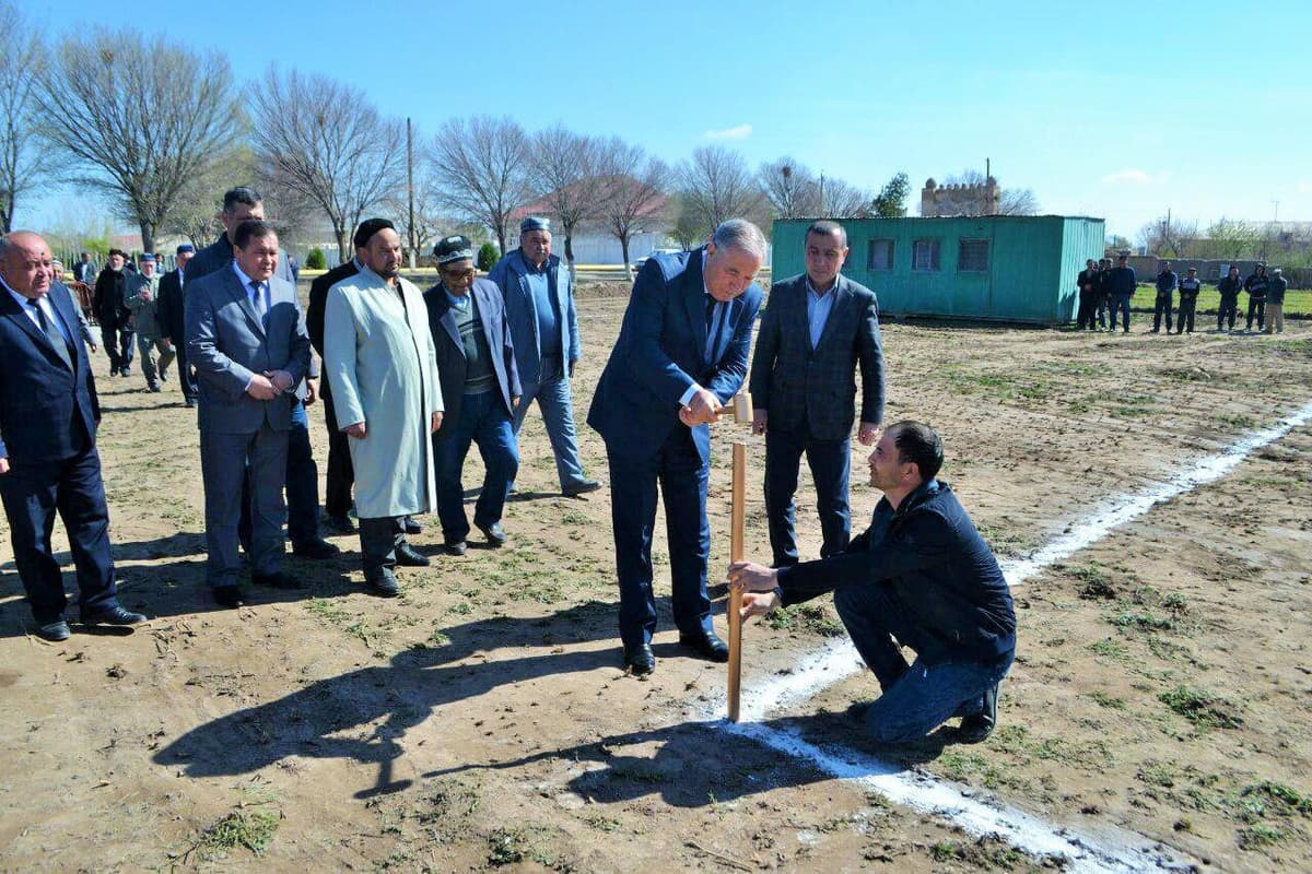 Xivada Prezident maktabi qurilishi boshlandi