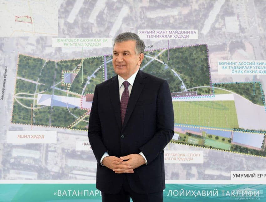 Президент рассказал, каким будет парк Победы в Ташкенте 