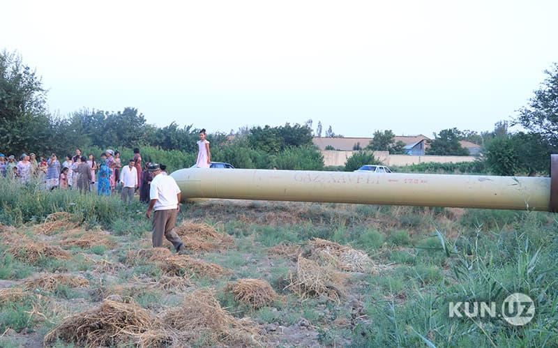 Kattaqo‘rg‘onda taqiqlarga qaramay, fuqarolar gaz quvuriga tobora yaqinlashib qurilish ishlari olib borishgan - «Zirabuloq» MGQB