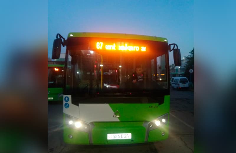 «Toshshahartransxizmat»: ikkita yo‘nalishga yangi avtobuslar qo‘yildi