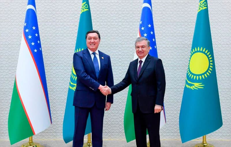 O‘zbekiston prezidenti Qozog‘iston bosh vazirini qabul qildi
