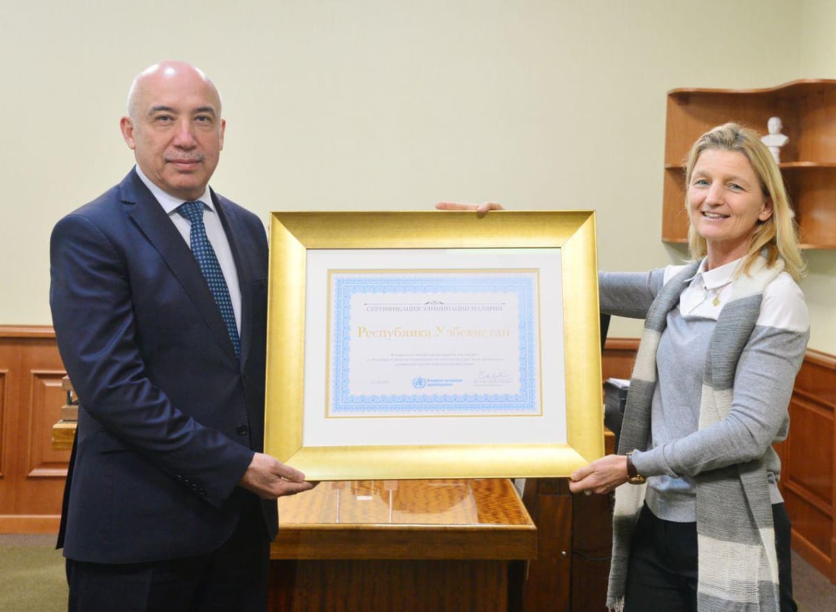 O‘zbekiston bezgakdan xoli davlat sifatida tan olindi