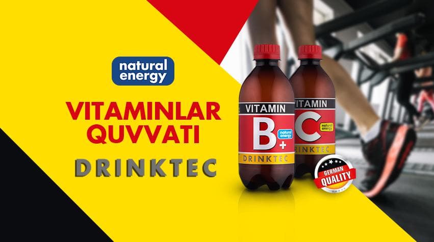 Tetiklashtiruvchi Vitamin Drinktec – organizmingiz quvvati
