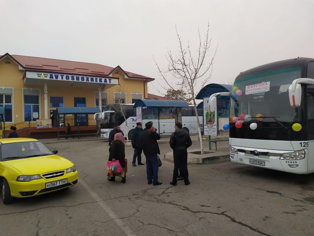 Farg‘onadan «Do‘stlik» chegara postiga qadar avtobus qatnovi yo‘lga qo‘yildi