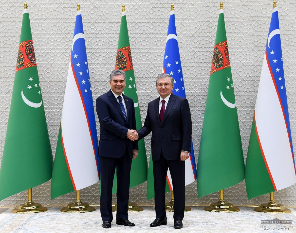 Shavkat Mirziyoyev Gurbanguli Berdimuhamedov bilan uchrashuv o‘tkazdi