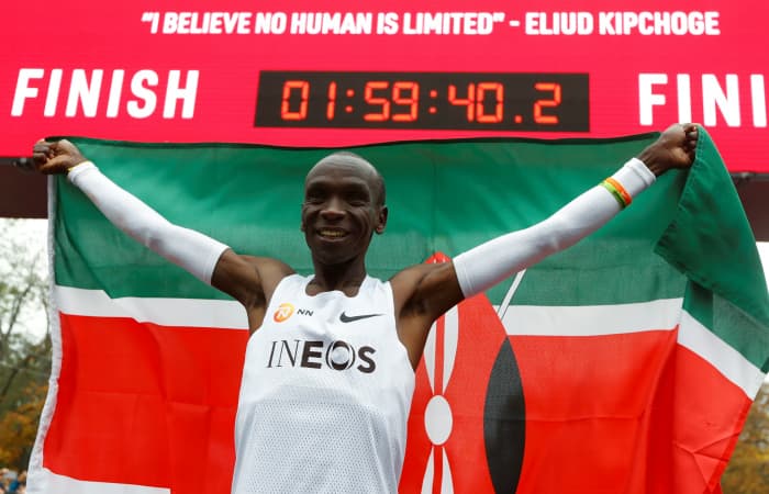 Ilk bor 2 soatdan kamroq vaqt ichida: Keniyalik sportchi marafoncha yugurish rekordchisiga aylandi
